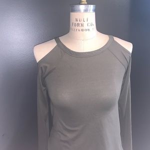 Cold Shoulder Super Soft Long Sleeve Shirt